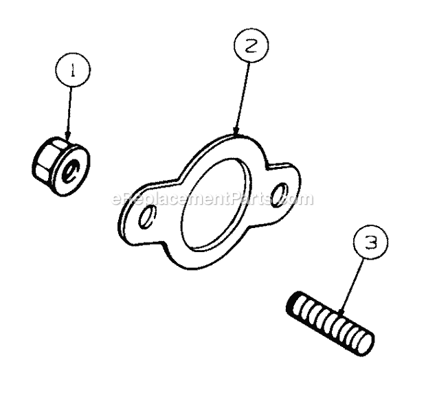 Exhaust Diagram and Parts List for GT2523-54 13A-2A8K710 Cub Cadet Lawn Tractor